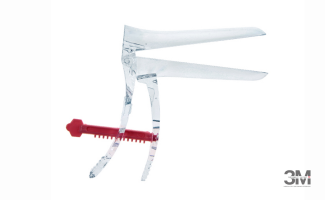 Гинекологическое зеркало (прозрачное), размер S, красный фиксатор ( ООО "Полимерные изделия") - ЗДРАВДЕНТ МАРКЕТ - медицинские расходные материалы