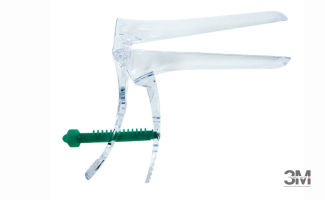 Гинекологическое зеркало (прозрачное), размер L, зеленый фиксатор ( ООО "Полимерные изделия") - ЗДРАВДЕНТ МАРКЕТ - медицинские расходные материалы